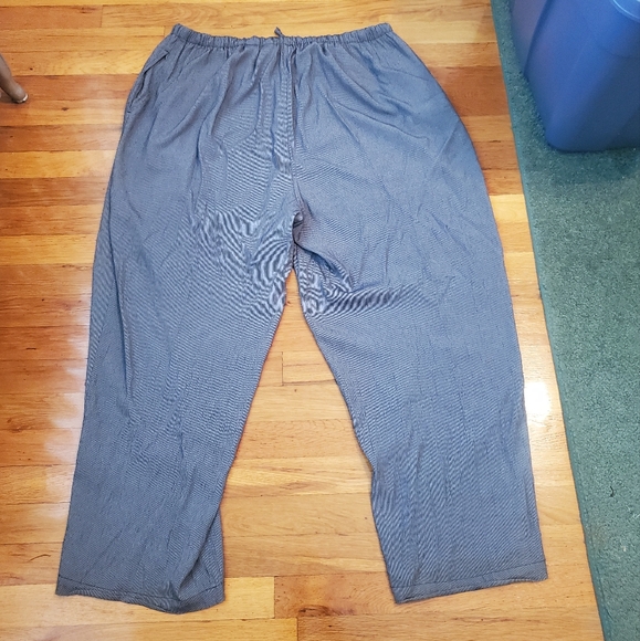 Karen Scott Pinstriped Navy Pants - Picture 5 of 5